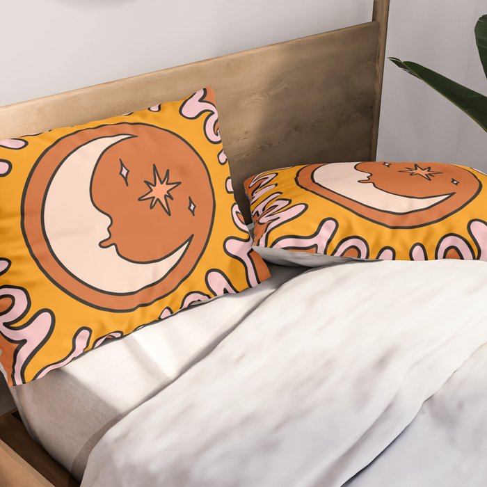 Moon Sun And Stars Pillow Sham Gallery Image 2