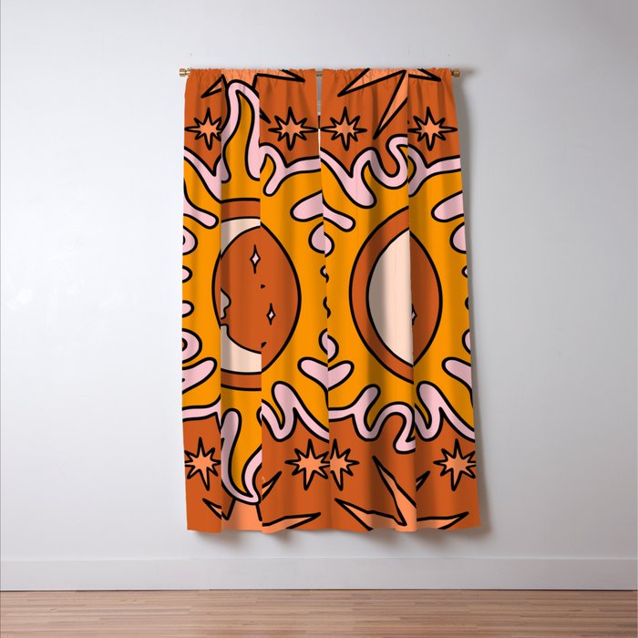 Moon Sun And Stars Window Curtain Gallery Image 3