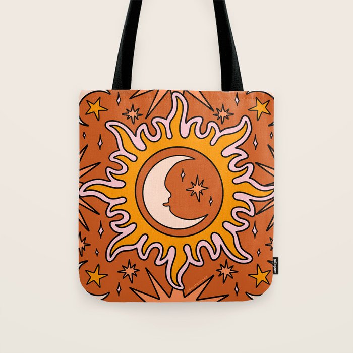 Moon Sun And Stars Tote Bag Gallery Image 1