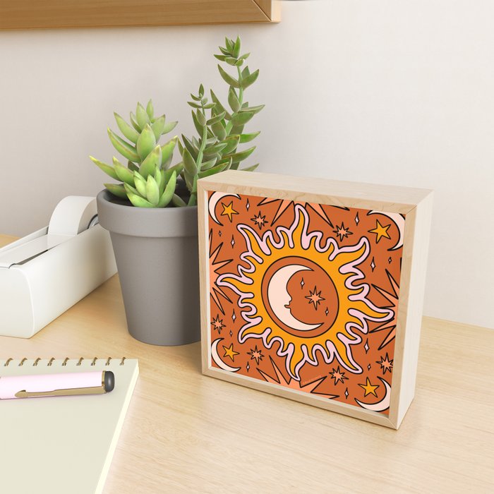 Moon Sun And Stars Mini Art Print Gallery Image 2