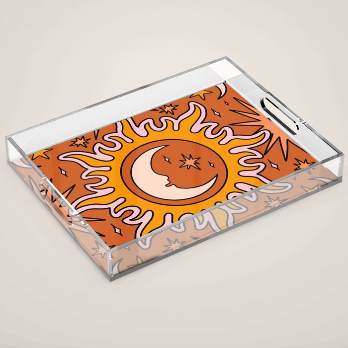 Moon Sun And Stars Acrylic Tray Gallery Image 1