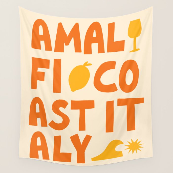 Amalfi Coast, Italy: Going Places Wall Tapestry Gallery Image 4