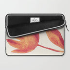 Linocut Flower / Viva Magenta Laptop Sleeve Gallery Image 2