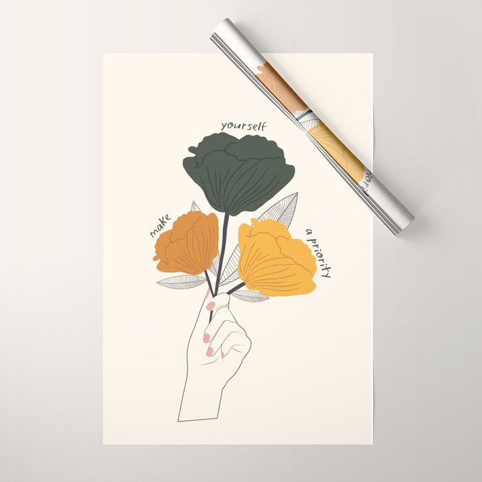 Make Yourself a Priority Wrapping Paper Gallery Image 1