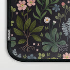 Herbarium ~ vintage inspired botanical art print ~ black Laptop Sleeve Gallery Image 3