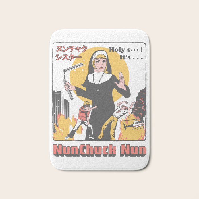 Nunchuck Nun Bath Mat Gallery Image 1