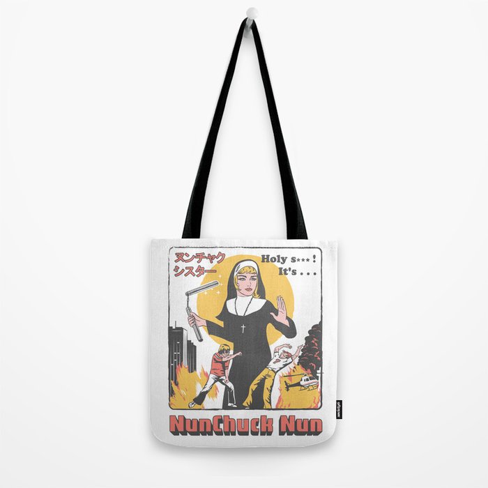 Nunchuck Nun Tote Bag Gallery Image 2