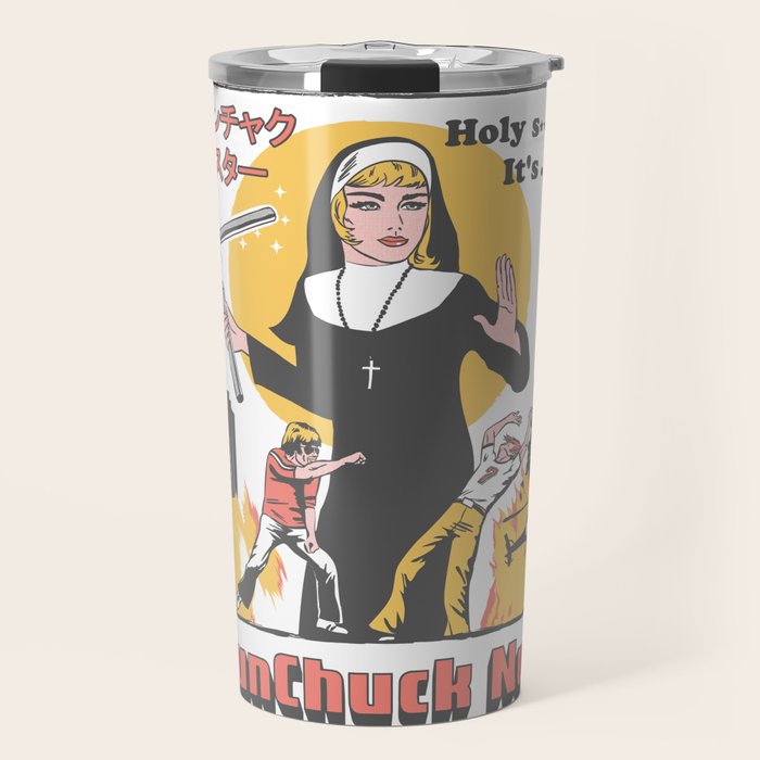 Nunchuck Nun Travel Mug Gallery Image 1