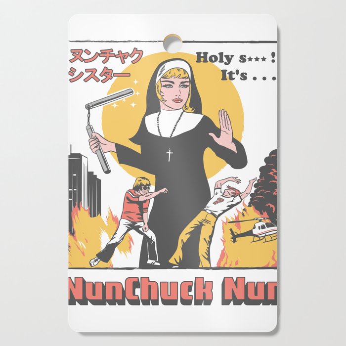 Nunchuck Nun Cutting Board Gallery Image 1