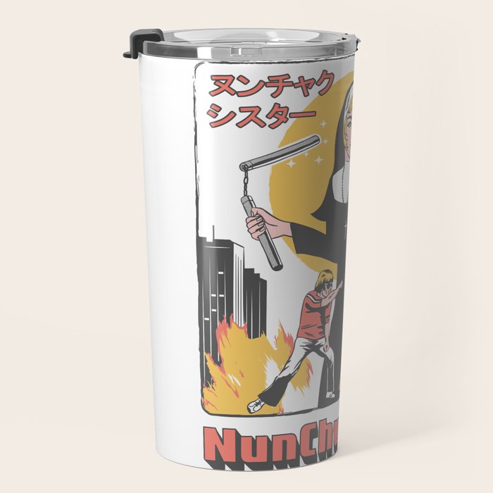 Nunchuck Nun Travel Mug Gallery Image 3