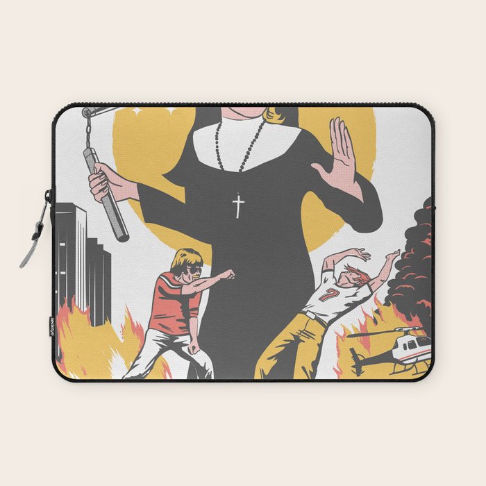 Nunchuck Nun Laptop Sleeve Gallery Image 1