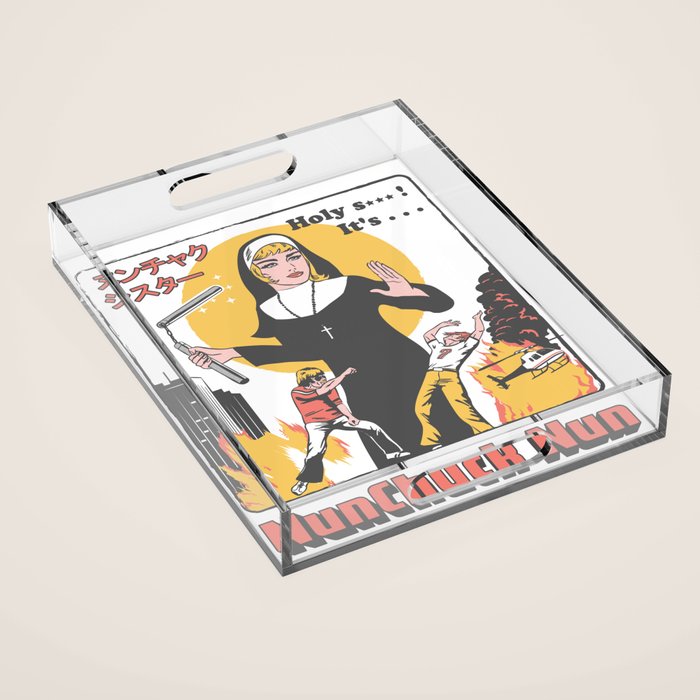 Nunchuck Nun Acrylic Tray Gallery Image 1