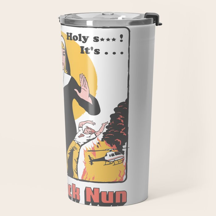 Nunchuck Nun Travel Mug Gallery Image 2