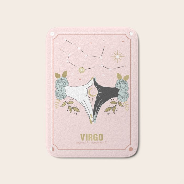 Virgo Zodiac Series Bath Mat Gallery Image 1