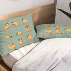 Pug Yoga Pillow Sham Gallery Image 2