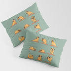 Pug Yoga Pillow Sham Gallery Image 3