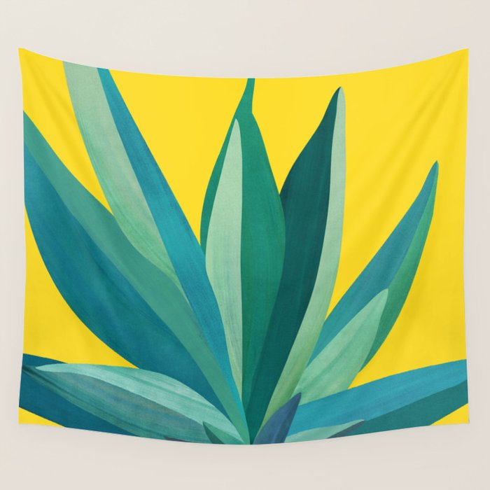Spring Cactus Pop Botanical Wall Tapestry Gallery Image 4