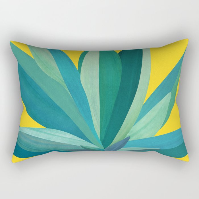 Spring Cactus Pop Botanical Rectangular Pillow Gallery Image 2
