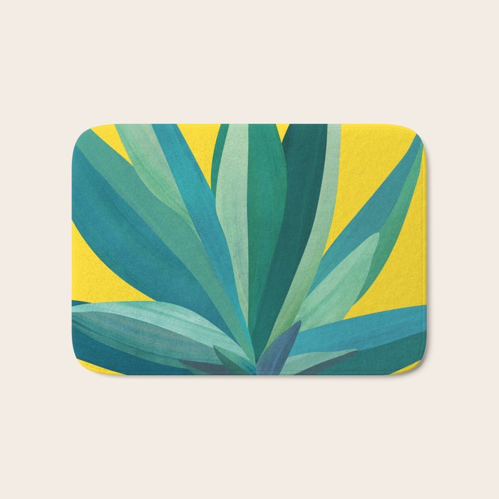 Spring Cactus Pop Botanical Bath Mat Gallery Image 1