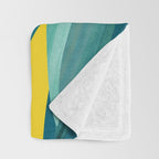Spring Cactus Pop Botanical Throw Blanket Gallery Image 3