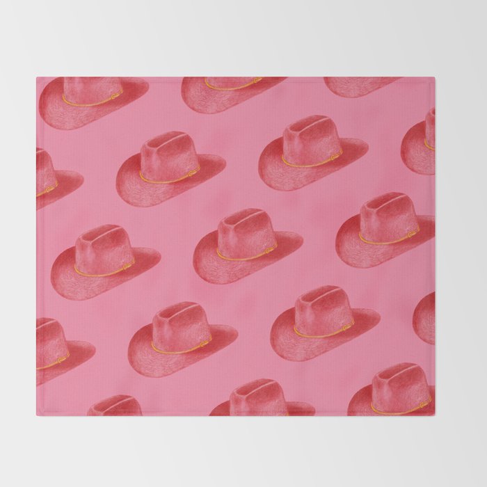 Red Stetson Throw Blanket Gallery Image 2