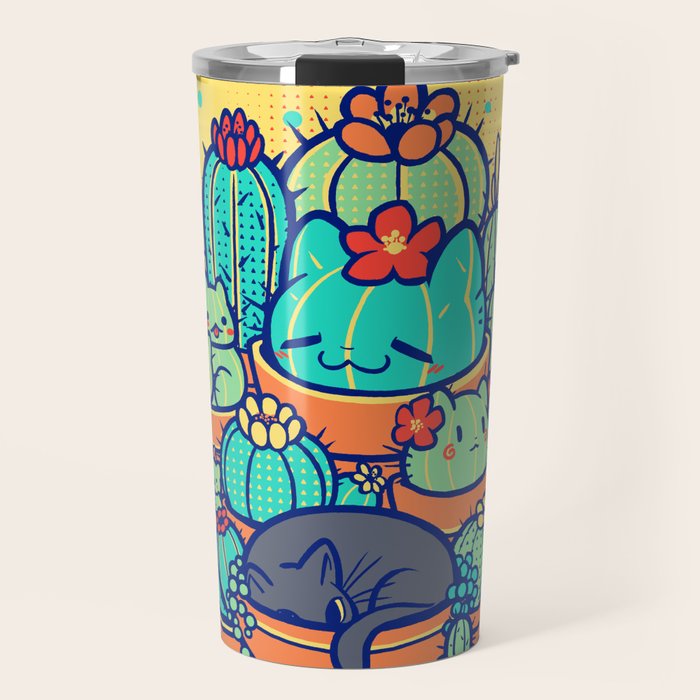 Catcus Patch Travel Mug Gallery Image 1