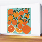 Orange Harvest - Blue Wall Mural Gallery Image 2