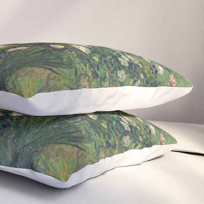 Vincent Van Gogh,Blooming Rose Bush Pillow Sham Gallery Image 3