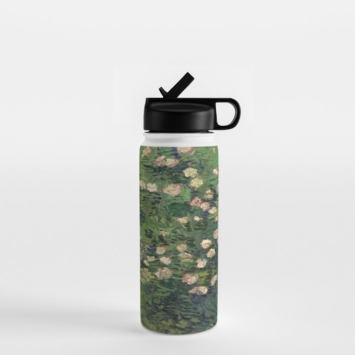 Vincent Van Gogh,Blooming Rose Bush Water Bottle Gallery Image 1