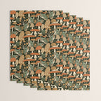 Mushroom Garden Winter Night Wrapping Paper Gallery Image 3
