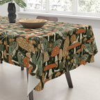 Mushroom Garden Winter Night Tablecloth Gallery Image 3