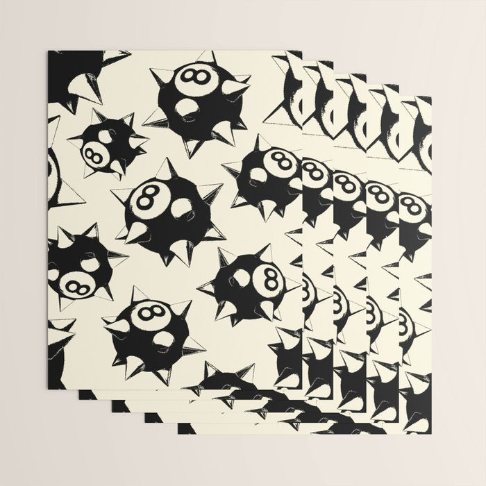 The Spiked 8 Ball Wrapping Paper Gallery Image 3
