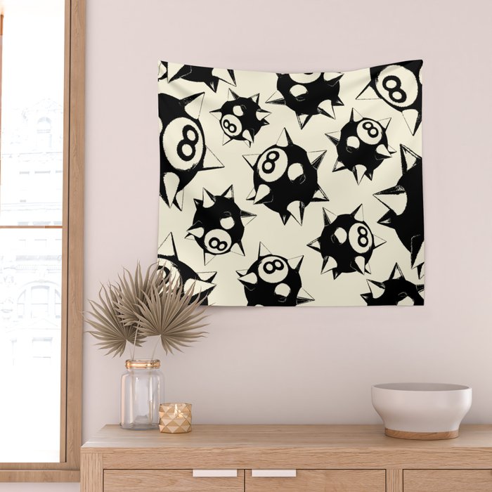 The Spiked 8 Ball Wall Tapestry Gallery Image 2