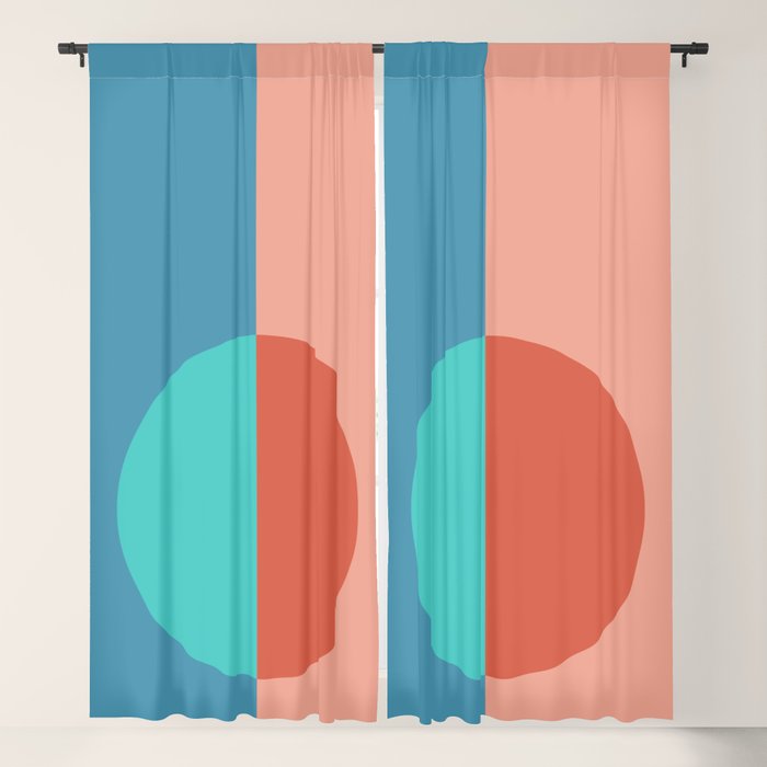 Color Block Abstract II Window Curtain Gallery Image 5