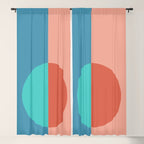 Color Block Abstract II Window Curtain Gallery Image 5