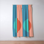 Color Block Abstract II Window Curtain Gallery Image 3