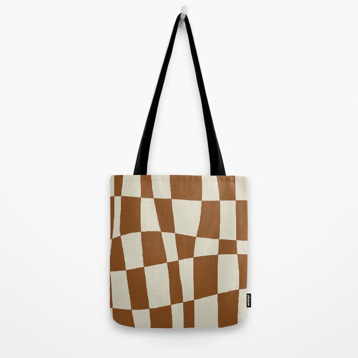 Minimal Checkerboard Tote Bag Gallery Image 2