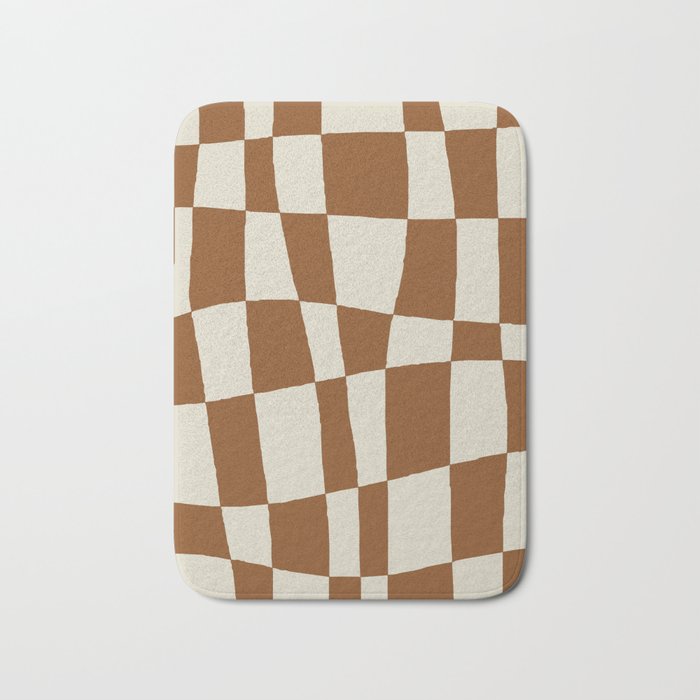 Minimal Checkerboard Bath Mat Gallery Image 1