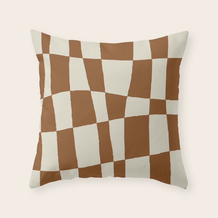 Minimal Checkerboard Throw Pillow Gallery Image 6