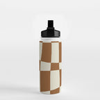 Minimal Checkerboard Water Bottle Gallery Image 2
