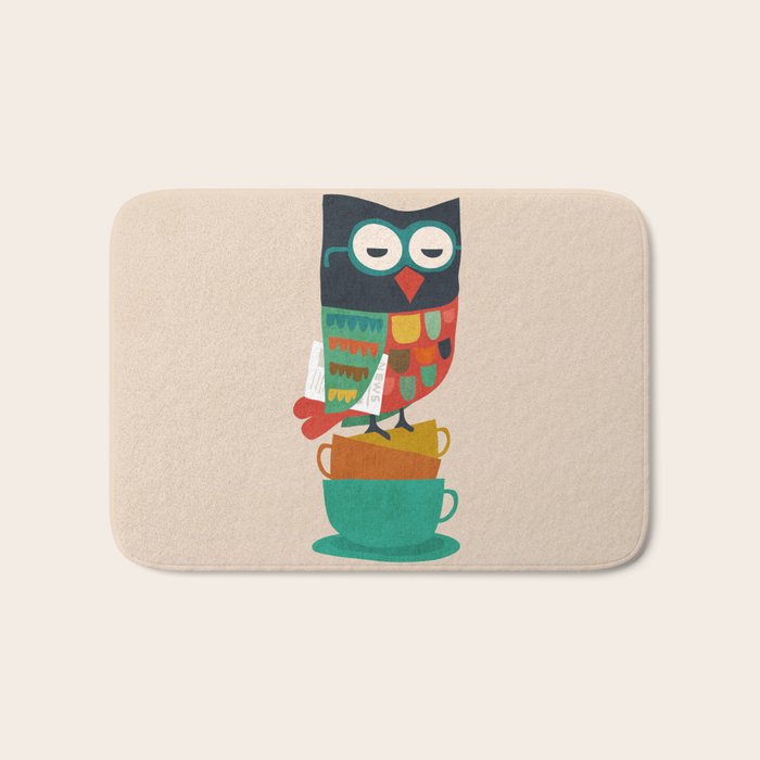 Morning Owl Bath Mat Gallery Image 1