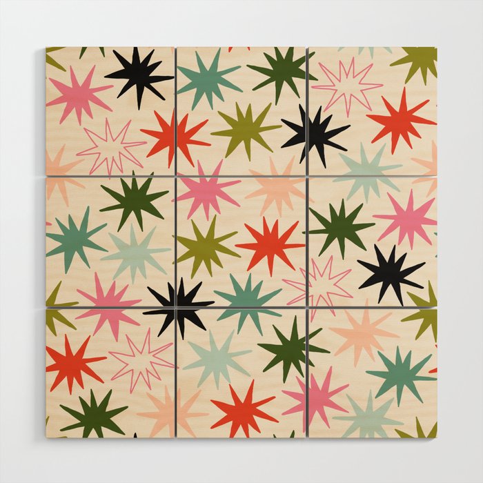 Star struck - festive Wood Wall Art Gallery Image 1