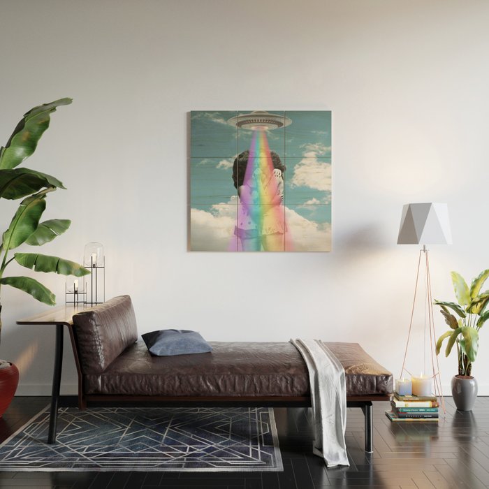Love is love is love // Pride & UFOs Wood Wall Art Gallery Image 2