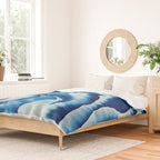 Shibori: Japanese Indigo Tie-Dye Pattern 01 Duvet Cover Gallery Image 2