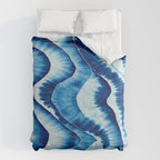 Shibori: Japanese Indigo Tie-Dye Pattern 01 Comforter Gallery Image 6
