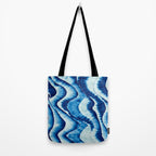 Shibori: Japanese Indigo Tie-Dye Pattern 01 Tote Bag Gallery Image 2
