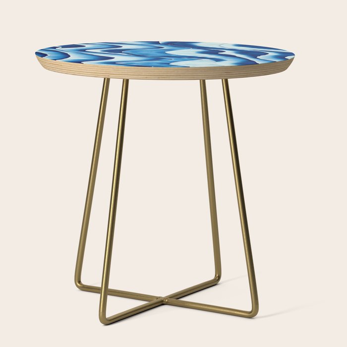 Shibori: Japanese Indigo Tie-Dye Pattern 01 Side Table Gallery Image 1