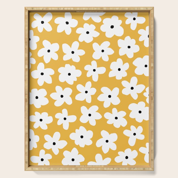 Daisy field Serving Tray Gallery Image 1