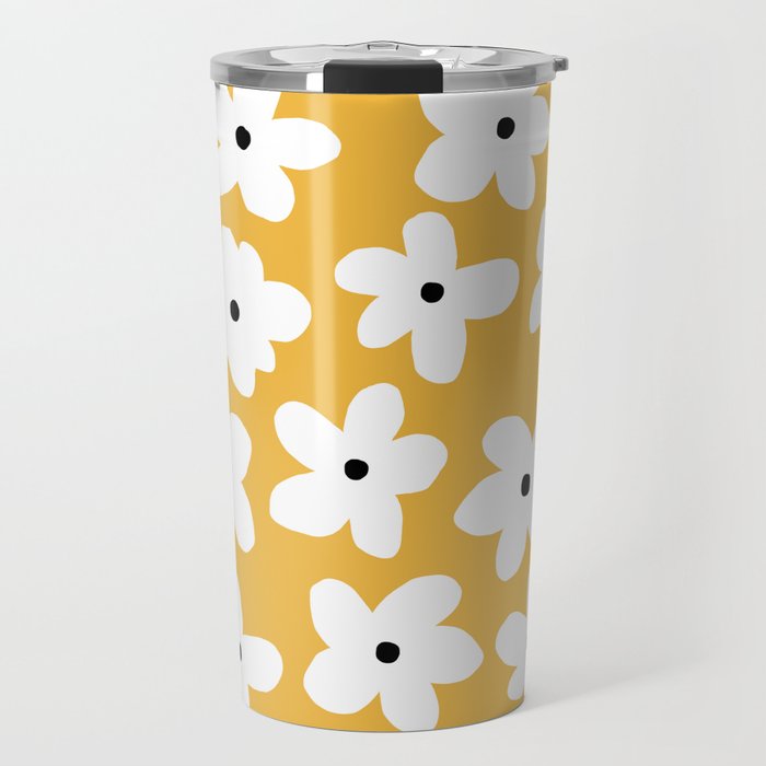 Daisy field Travel Mug Gallery Image 1