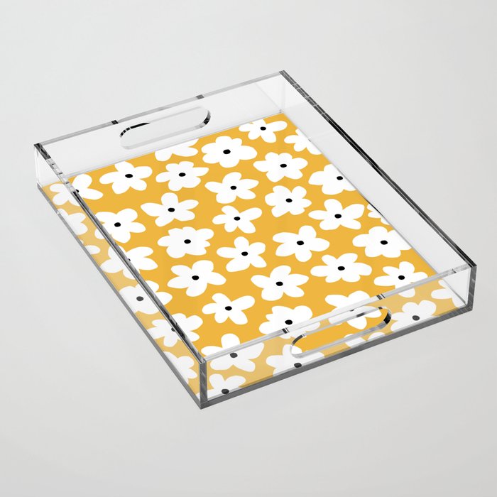 Daisy field Acrylic Tray Gallery Image 1